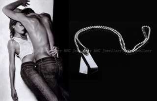 Calvin Klein Double Dog Tags Stainless Steel Necklace  