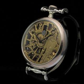 Mens MAGNIFICENT 1920 OMEGA Vintage Watch SPECTACULAR SKELETON 