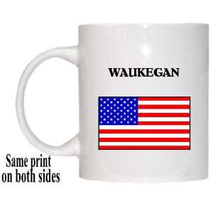  US Flag   Waukegan, Illinois (IL) Mug 