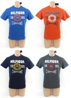 NEW NWT TOMMY HILFIGER MENS CLASSIC FIT CREW NECK CHAMPIONS TEE T 