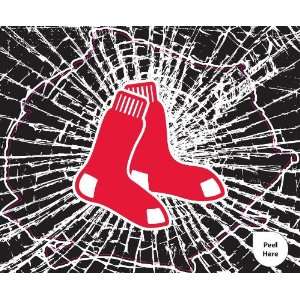   Boston Red Sox Shattered Auto Decal (12 x 10  inch)