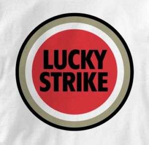 Lucky Strike Retro Logo Smokes Pop Art T Shirt XL  