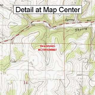   Topographic Quadrangle Map   Readstown, Wisconsin (Folded/Waterproof