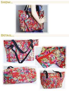 New Gift Special Woman Canvas Cloth Shoulder Bag Handbags Flowers A339 
