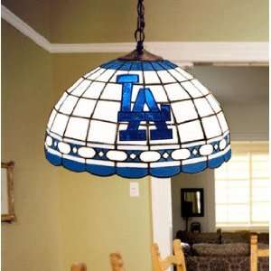 LOS ANGELES DODGERS Team Logo 10 Tall and 16 Wide STAINED GLASS 