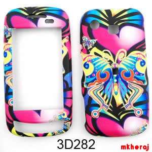 Phone Cover For Samsung Impression A877 Color Butterfly Pink Hearts 