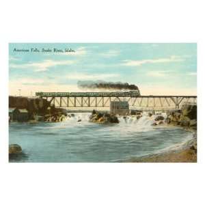 American Falls, Snake River, Idaho Premium Poster Print, 8x12