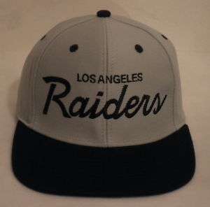 LA LOS ANGELES RAIDERS SNAPBACK HAT CAP RETRO VINTAGE REEBOK GRAY 