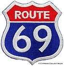 ROUTE 69 EMBROIDERED PATCH   SEXY HIGHWAY ROAD SIGN 66