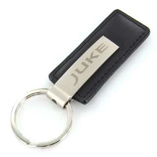 Nissan JUKE Black Leather Rectangular Key Chain  