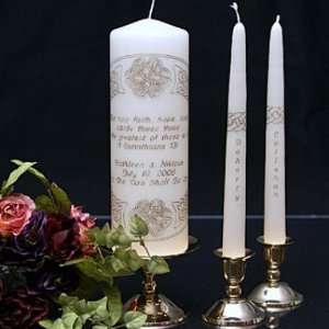 Wedding Knot Celtic Unity Candle Set 