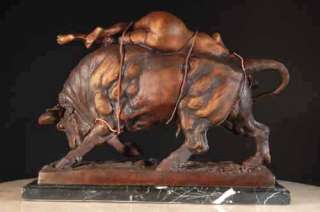 Europa and the Bull Bronze Sculpture Taurus FREE SHIP  