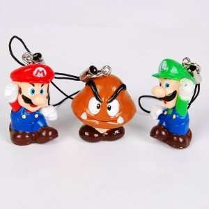 Super Mario Bros. Mushroom Mobile Cell Phone Strap Cell 