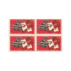 Spanish Explorer Set of 4 X 5 Cent Us Postage Stamps Scot #1271a