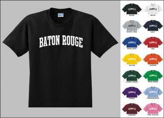 City of Baton Rouge College Letters T shirt  
