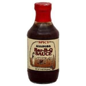 Allegro Sauce, Bbq Spicy, 18 Ounce  Grocery & Gourmet Food