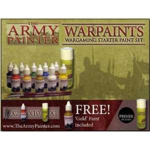  Warpaints Wargamer Starter Paint Set with White Primer 