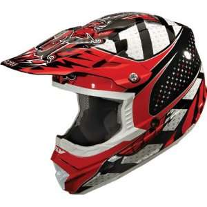  Fly Racing Trophy Lite Motocross Helmet Red/Black/White MD 
