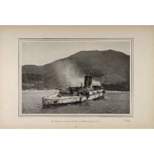  Spanish American War 1898 The Almirante Oquendo Cruiser 