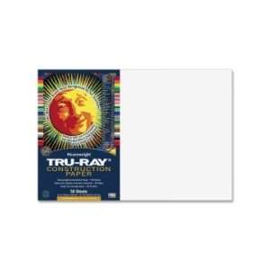   Tru Ray Construction Paper   White   PAC103058 Arts, Crafts & Sewing