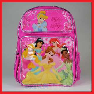 14 Disney Princess Magic School Backpack Bag/Book/Girl  