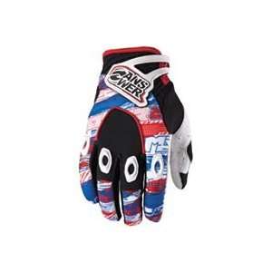  2012 ANSWER ALPHA F10 GLOVES (SMALL) (RED/BLUE 