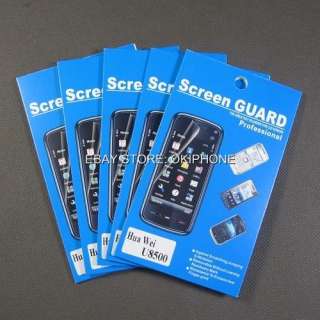 5pcs Wholesale CLEAR Screen Protector Guard For Huawei IDEOS U8500 
