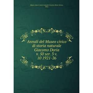   26 Italy) Museo civico di storia naturale Giacomo Doria (Genoa Books