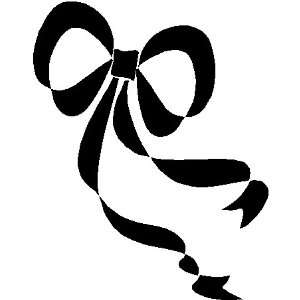  RIBBON WALL DECALS STICKERS ART GRAPHICS, 6, SILVER
