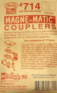 No. 714 Acetal Magne Matic Couplers (2) Two Pair package