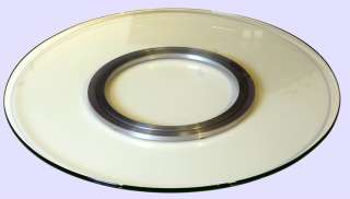 Round Glass Spinning Tray by Chintaly #LAZY SUSAN 24  