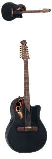   Adamas I 2088GT 5 Acoustic Electric 12 String Guitar Black & 9158 Case