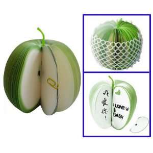  Goldensunsky Green Fruit Apple Shaped Memo Paper Note Pad 