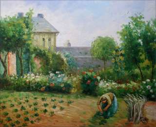 Hand Painted Oil Painting Repro Camille Pissarro Artists Garden 
