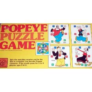  1978 Vintage Popeye the Sailor Puzzle Game Toys & Games