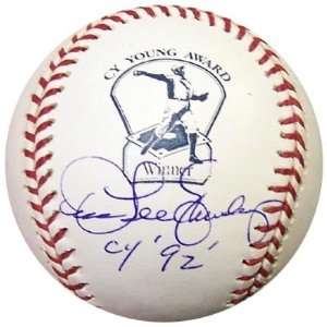  Dennis Eckersley Autographed/Hand Signed CY Young Baseball 