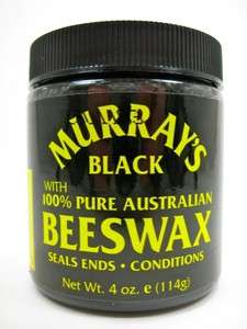   Australian Beeswax Natural Hair Pomade Bees Wax Murrays 4 oz  
