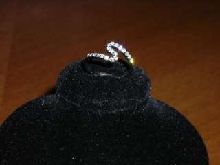 STERLING SILVER GENTLE BEACH WAVE PROMISE RING SIZE 9  