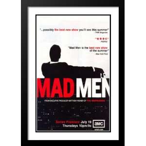  Mad Men Framed and Double Matted 20x26 TV Promo Poster 