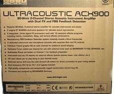 BEHRINGER ACX900 DUAL 8 ACOUSTIC GUITAR AMPLIFIER AMP  
