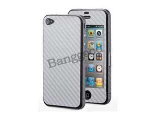 For iPhone 4 4S 4G Carbon Fiber Skin Adhesive Sticker FULL BODY Cover 