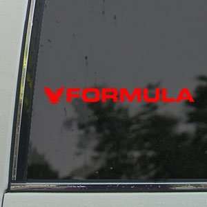  Formula Red Decal THUNDERBIRD Car Truck Window Red Sticker 