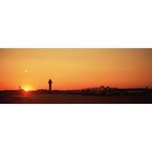  Sunset Over an Airport, OHare International Airport, Chicago 