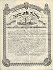 Newark Ohio Water Works Company 1887 $1,000 bond cert