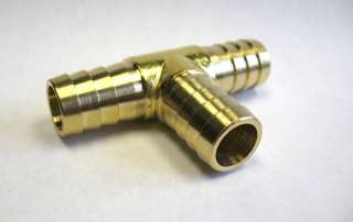 Brass Barb Tee Fitting 5/8 ID Hose for Water Fuel Boat  
