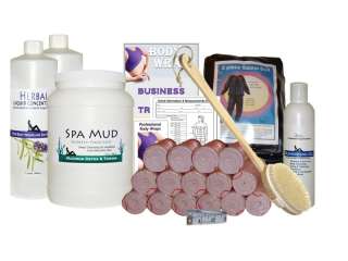 Body Wrap Startup Business Kit Spa Mud Seaweed BodyWrap & Herbal 