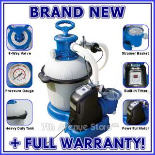 Intex 2650 gph Pool Pump+Salt Water Chlorinator System 078257399192 