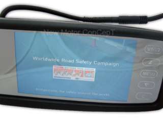 LCD parking rear view mirror monitor with waterproof parking 