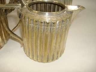 PIECE SILVERPLATE TEA COFFEE SET SIGNED & NUMBERED