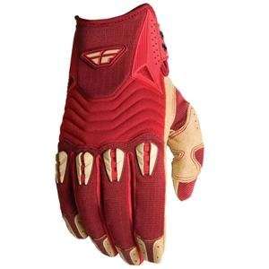  Fly Racing Evolution Gloves   2008   X Large/Red/Wine/Sand 